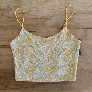 Pacsun cropped floral cami